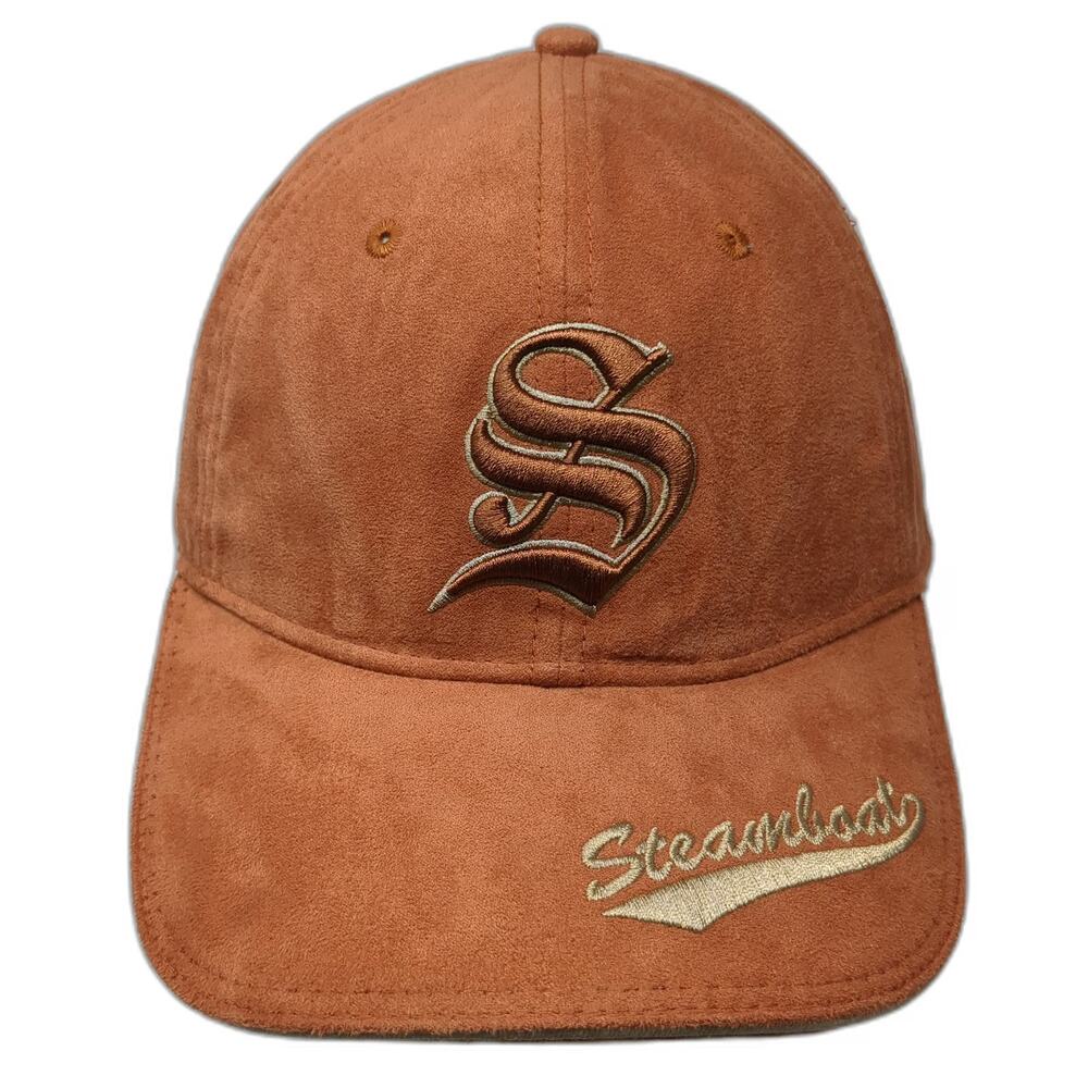 Triangle Sport Baseball Cap Brown One Size Faux Suede Steamboat Colorado hat